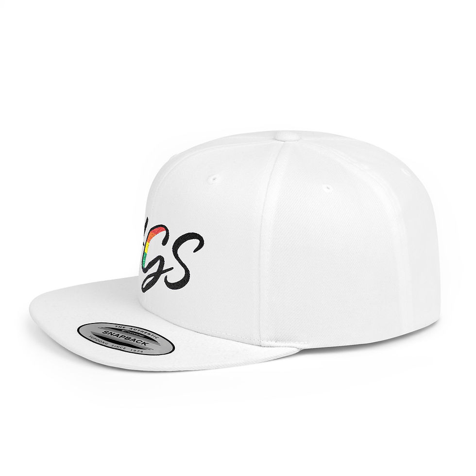 Thumbnail: HGS Flat Bill Snapback Hat, Stylish Cap for Men & Women