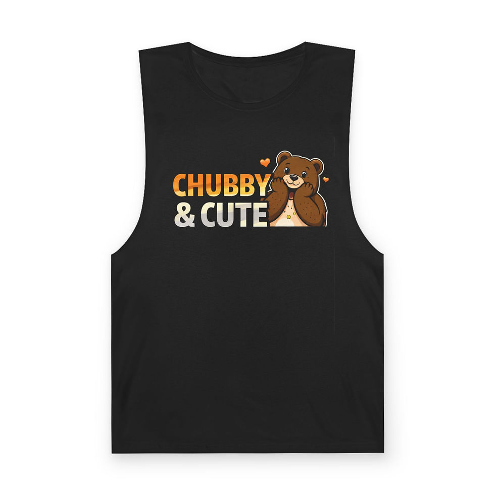 Thumbnail: Chubby & Cute Bear Tank Top — Funny Animal Graphic Muscle Tee
