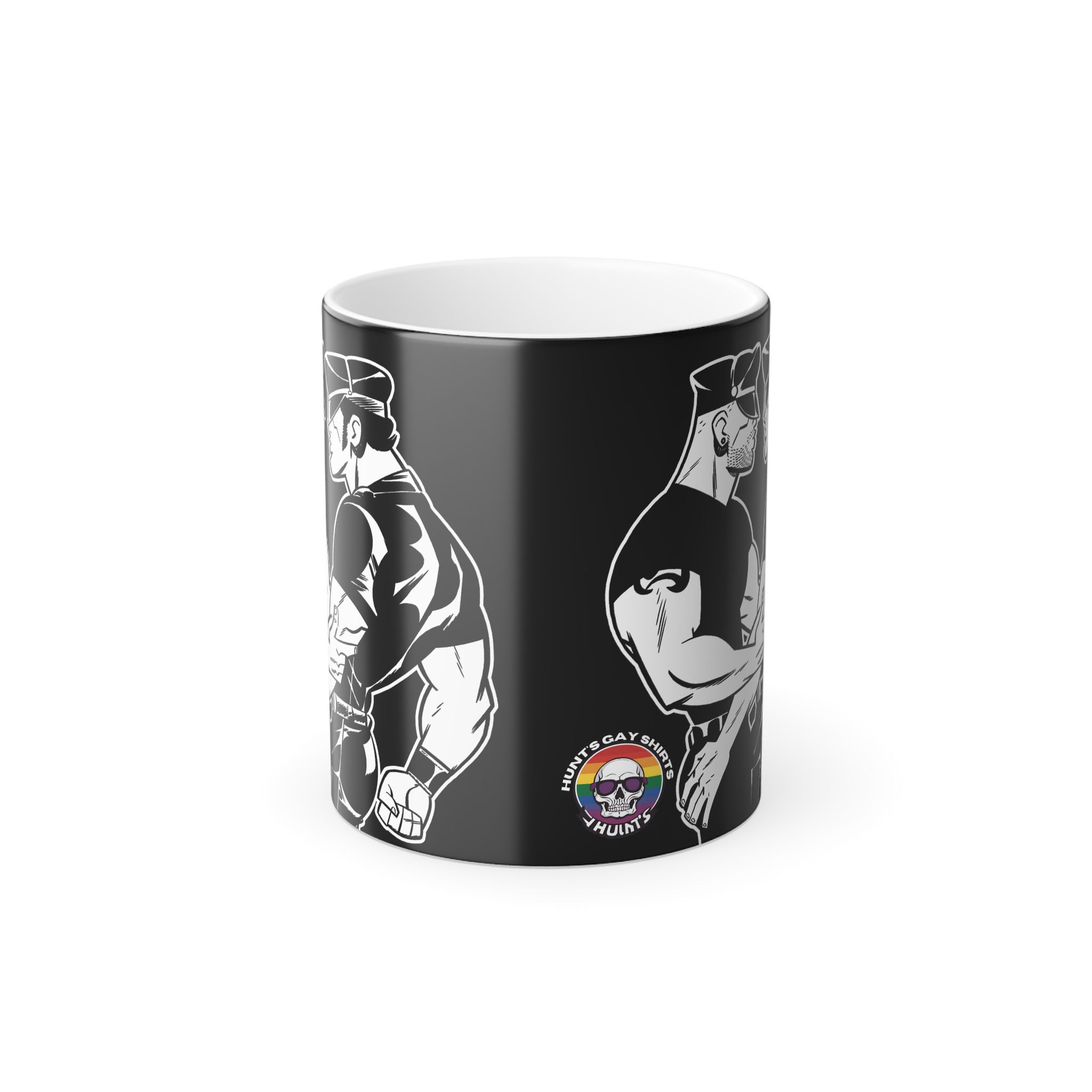 Gay Leather men Color Morphing Mug