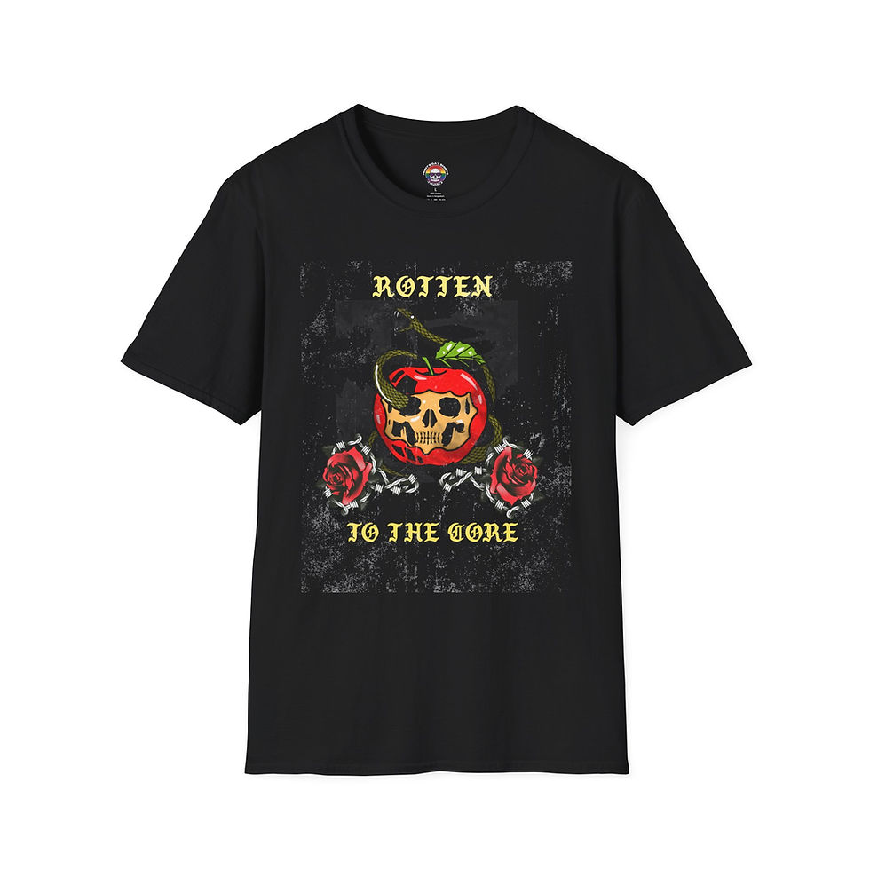Thumbnail: Rotten to the Core, Biker shirt, Skulls, Halloween