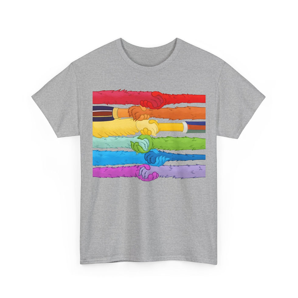 Thumbnail: Colorful Unity Tee - Celebrate Diversity, Unisex Cotton T-Shirt