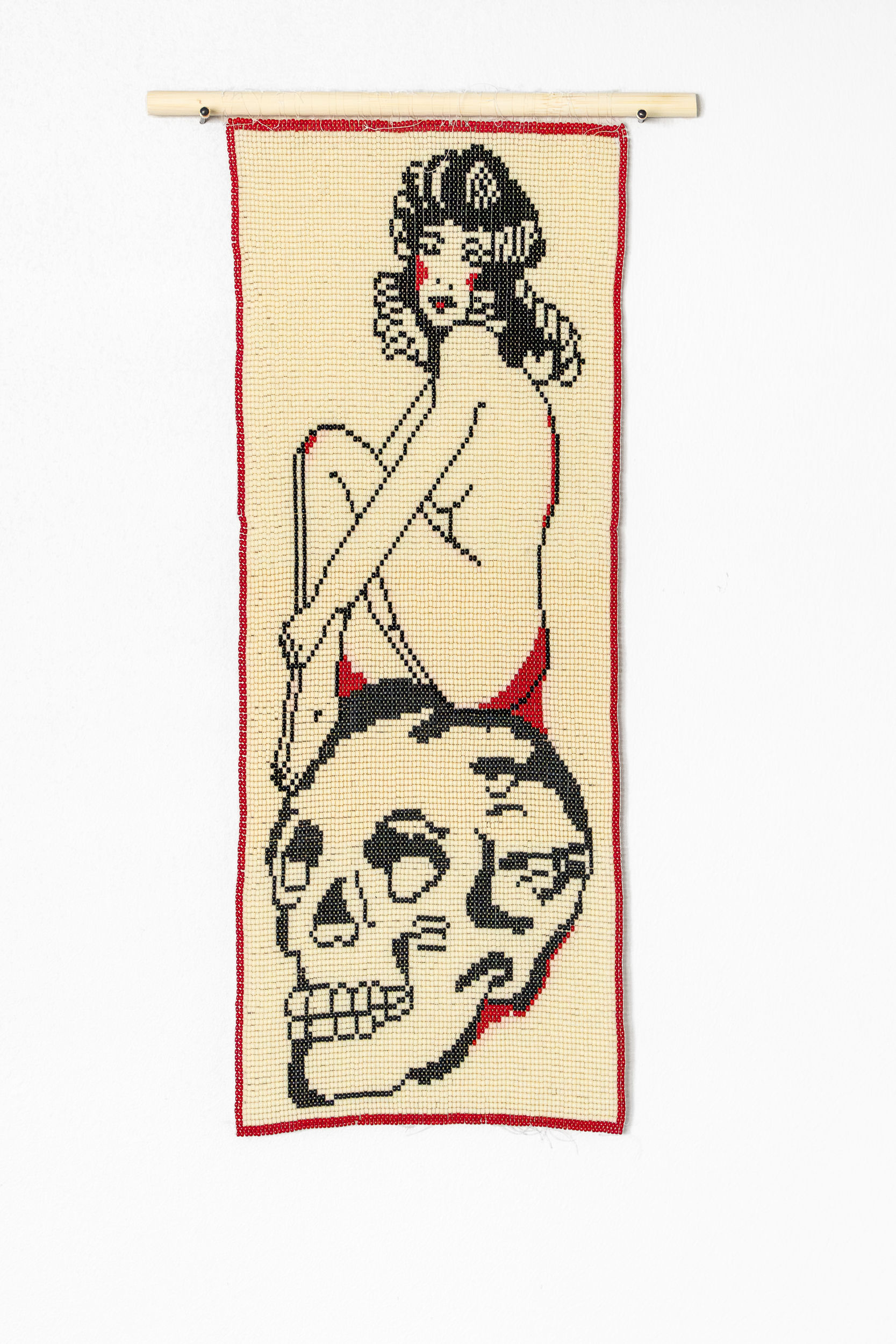 Pinup Girl on Skull