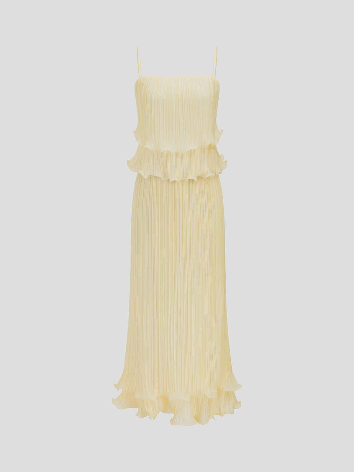 Buttercream Pleated Two-Piece Set