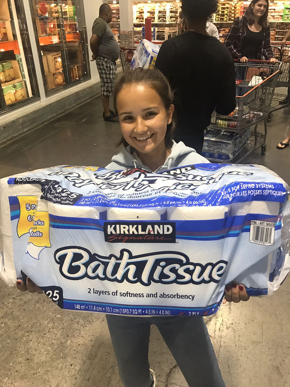 When you buy toilet paper in Costco...