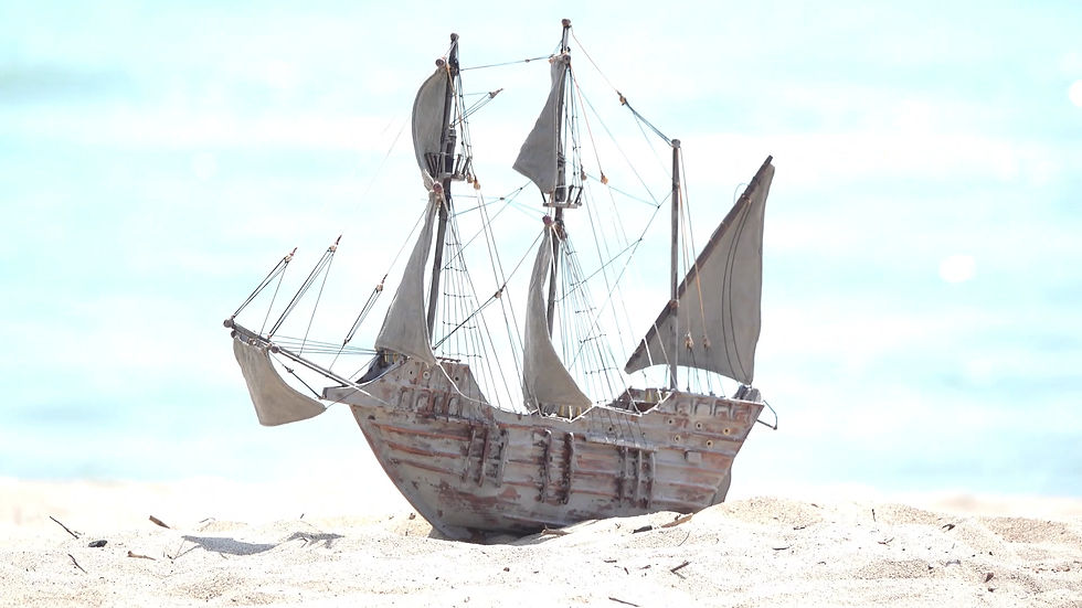 Thumbnail: Ghost Portuguese Pirate Model Ship