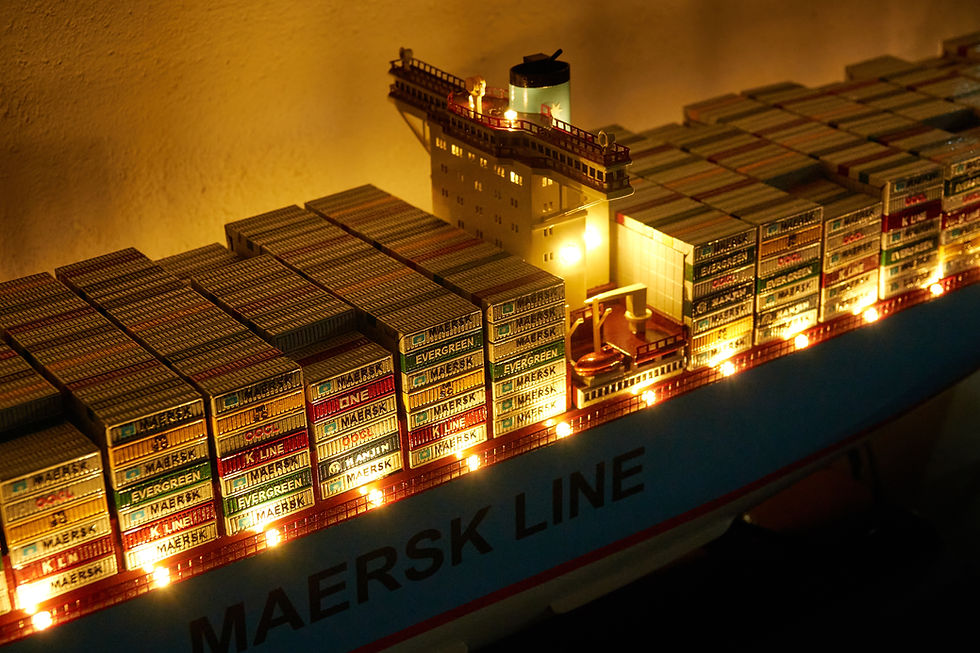Thumbnail: Emma Maersk Container Model Ship with Lights