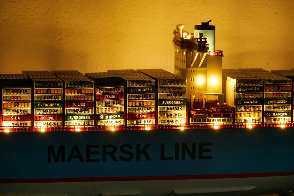 Thumbnail: Emma Maersk Container Model Ship with Lights