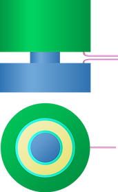 Accelerometer with shear tube element