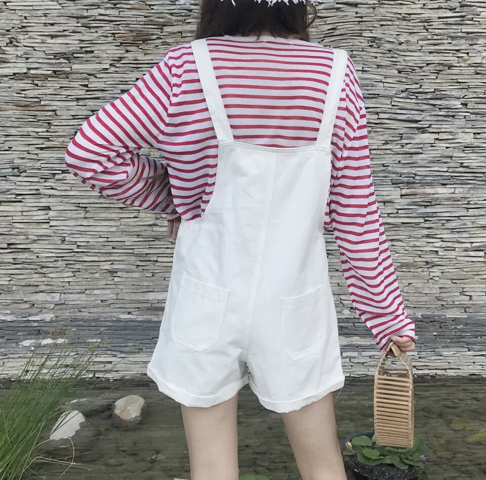 縮圖：不規則吊帶褲