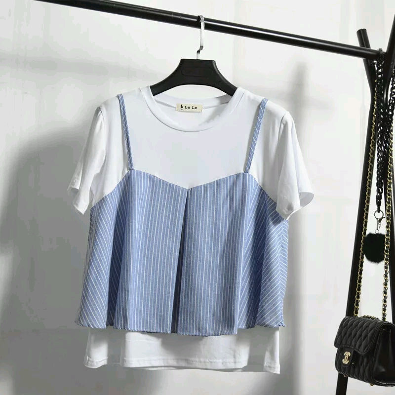 直間假兩件T-shirt