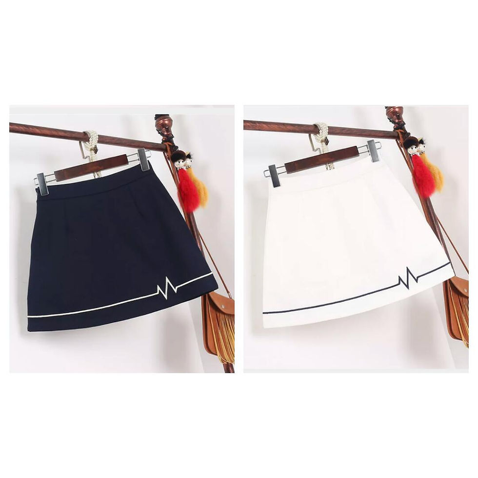 縮圖：貓咪刺繡短裙