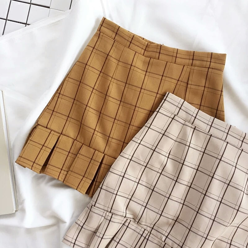 縮圖：日系格仔短裙