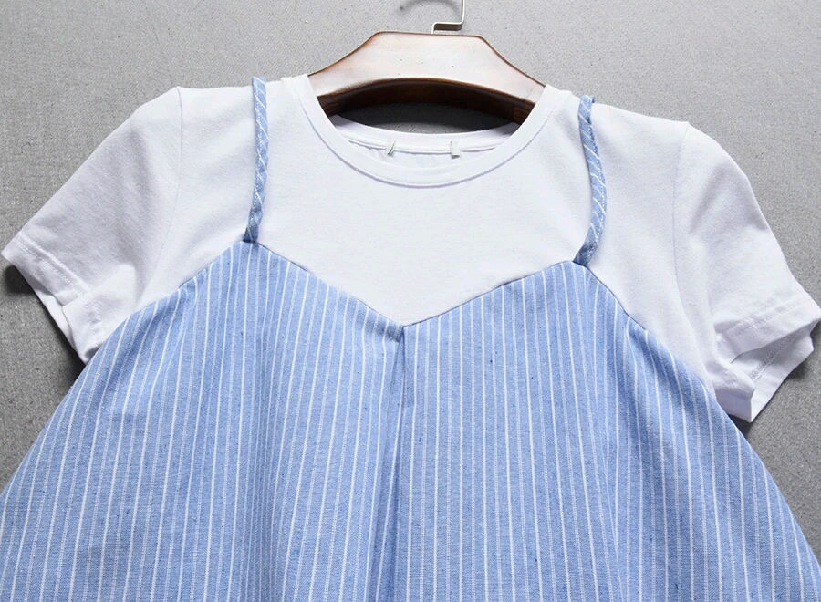 縮圖：直間假兩件T-shirt