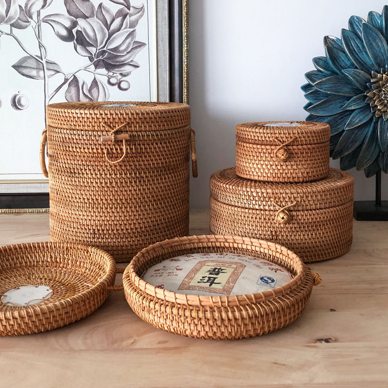 Thumbnail: Rattan Gift Handmade Woven Box With lids