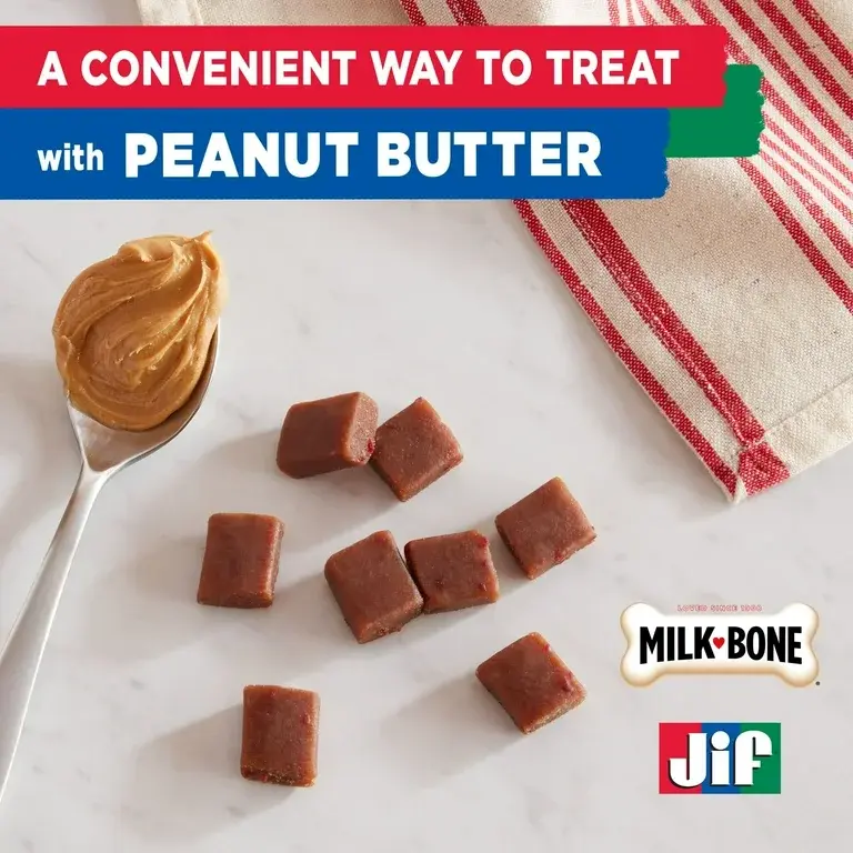 Miniatura: Milk Bone Peanut Buttery Bites Soft Dog Treats With Real Peanut Butter 4.5 oz.