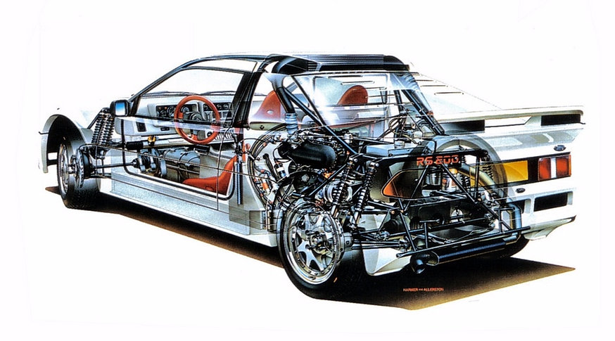 Chassis Ford RS200