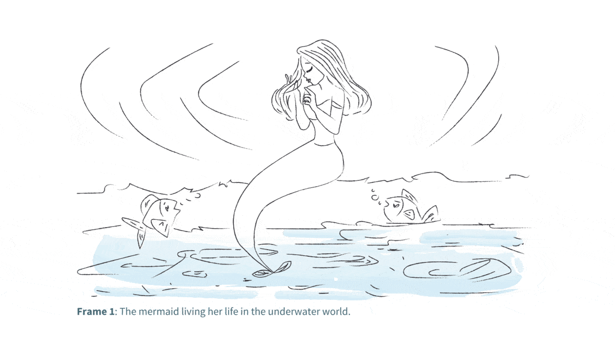 Beyond a mystical journey of a mermaid to the unknown.gif
