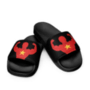 Unisex Slides (Black & Red)