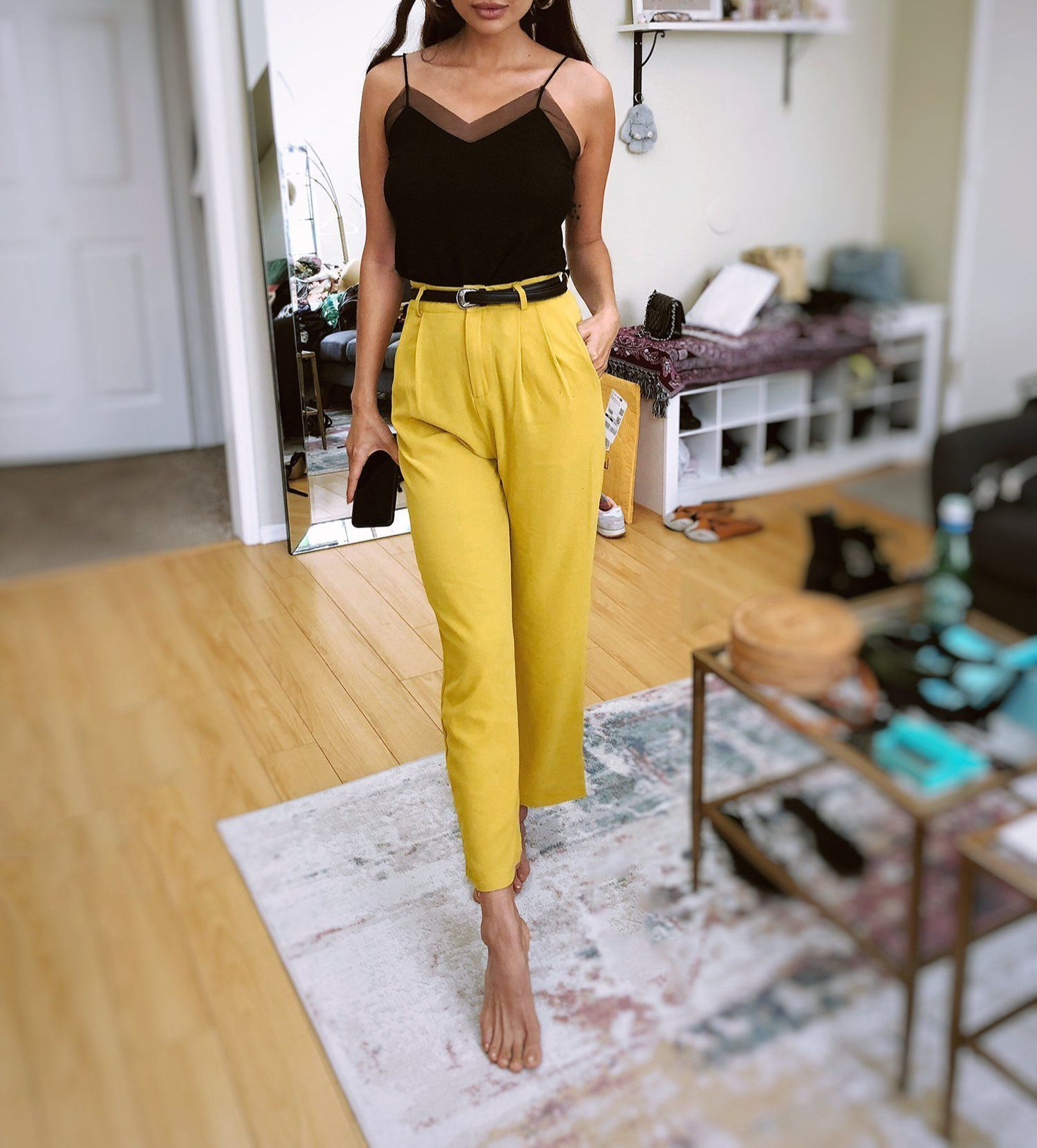 Essential High Waisted Suit Pants