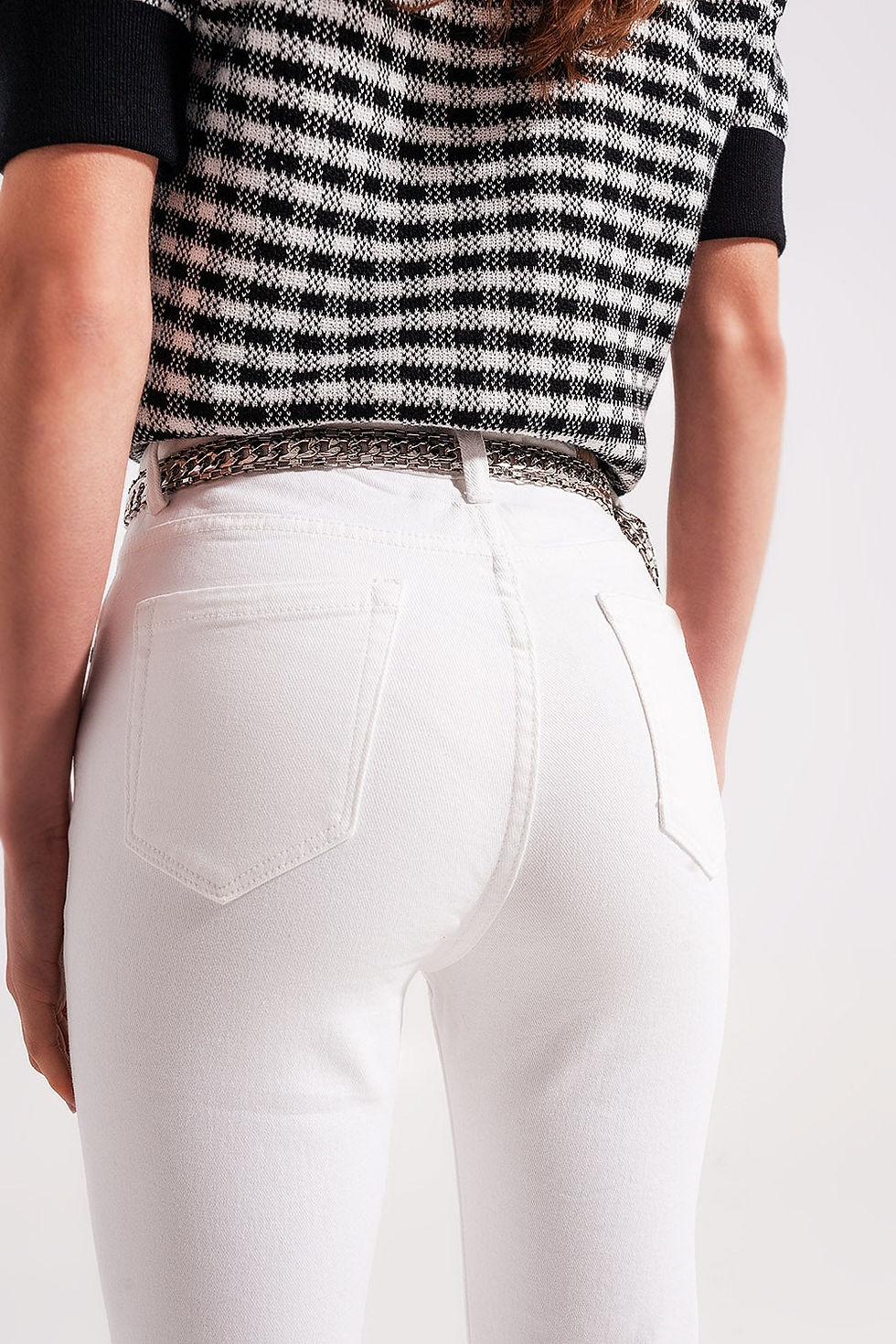 Thumbnail: Flared Jeans in White
