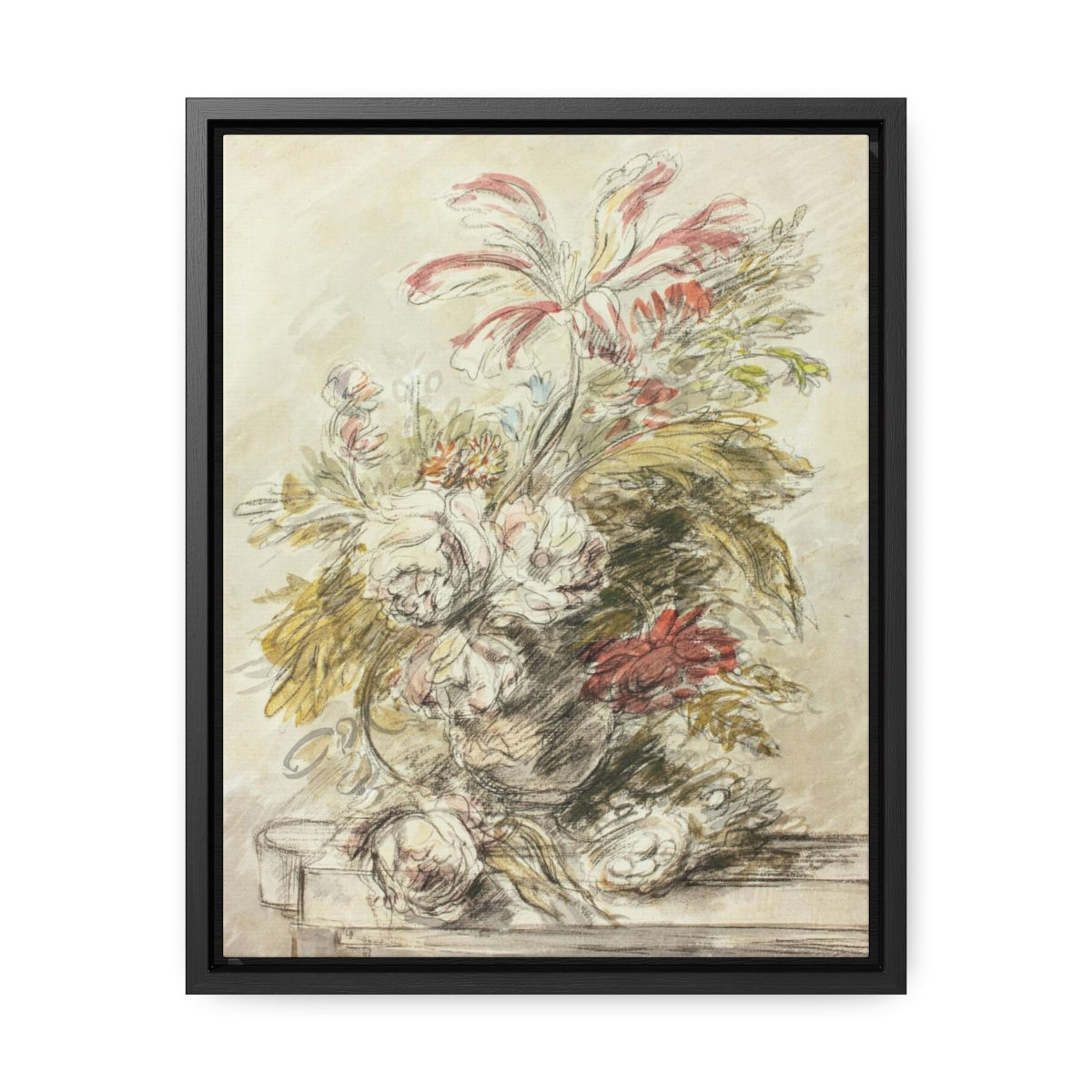 A Flower Piece, Canvas Wrap (11"x14")