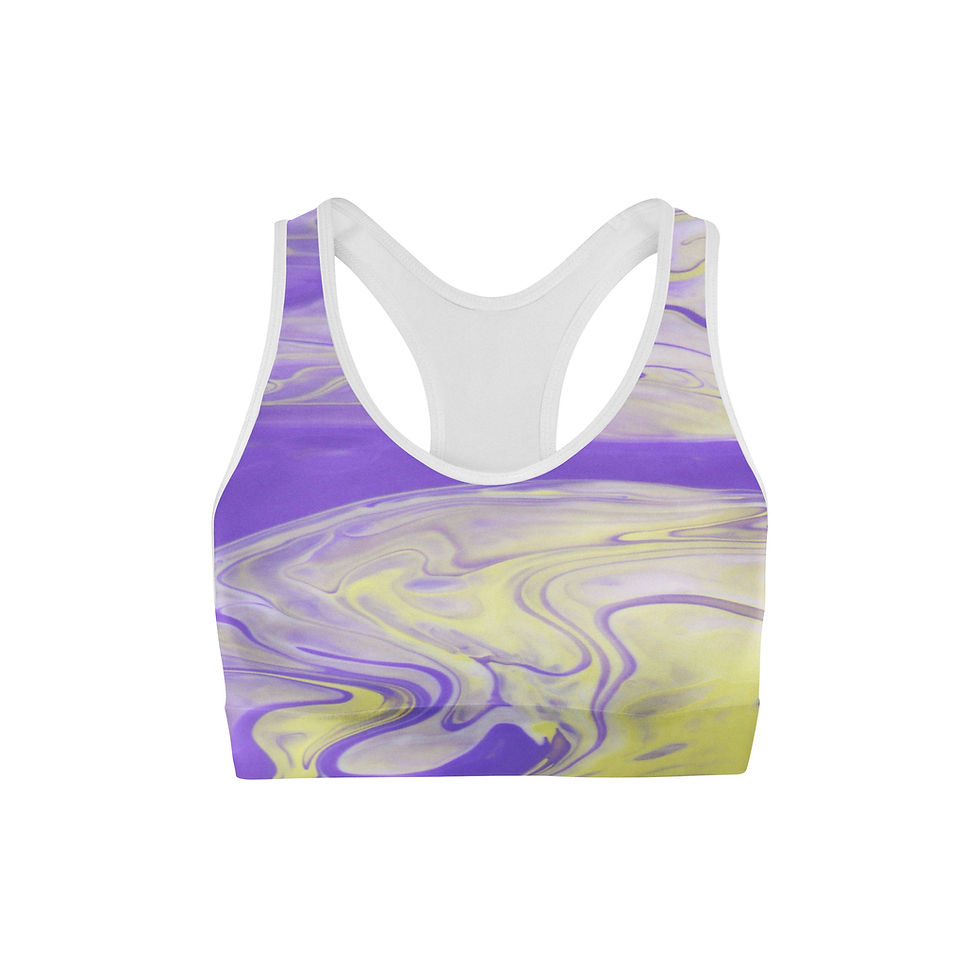 Thumbnail: Sports Bras-Liquid Hot Pink, Purple or Orange