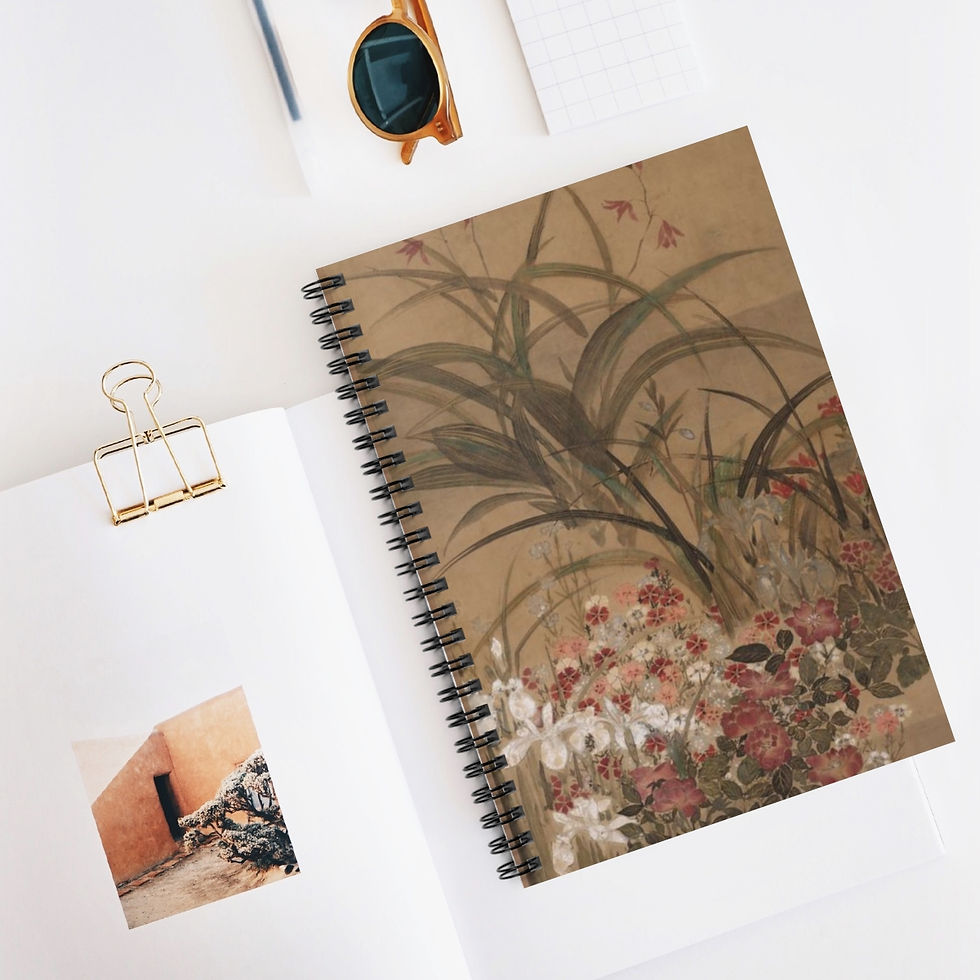 Thumbnail: Floral Spiral Notebook - Lined