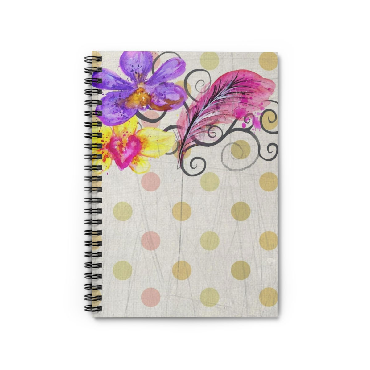 Artsy Spiral Notebook - Lined
