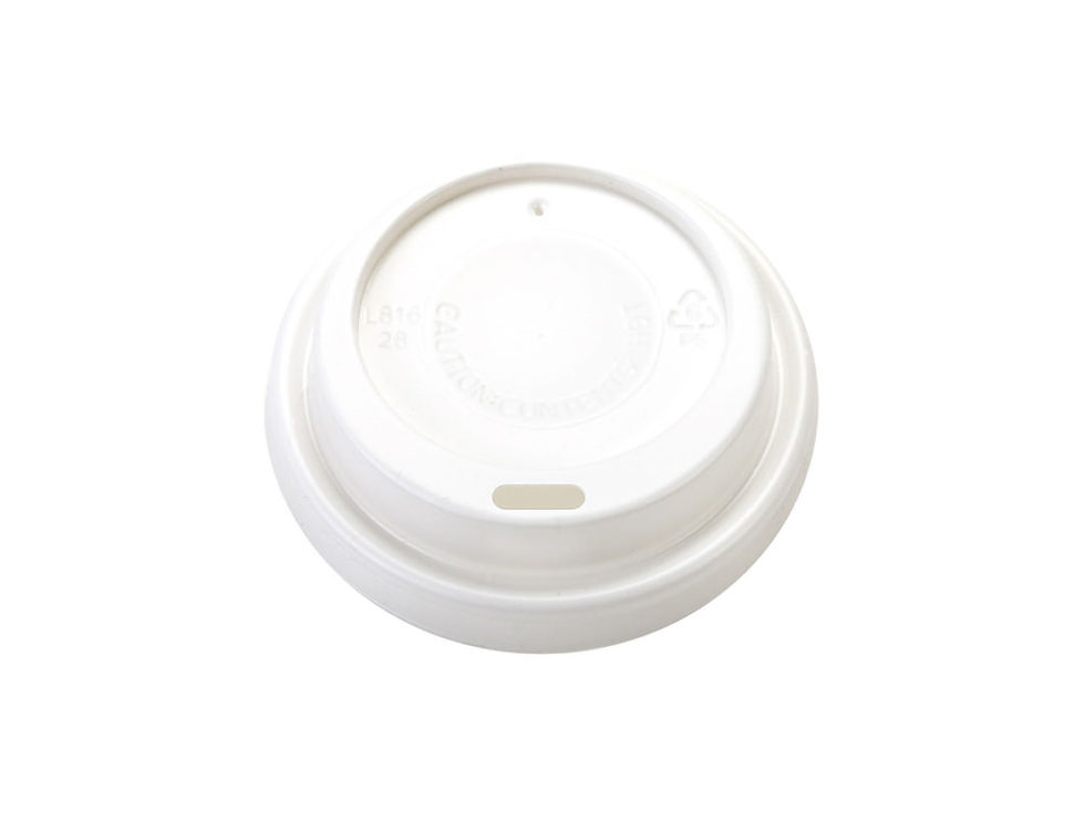 Hot Cup White Lid (packed 1000)