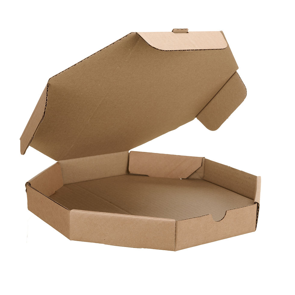 Large Octagon 300x300mm Kraft Pizza Box