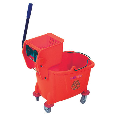 PLASTIC BUCKET & WRINGER – (RED) 36LT
