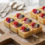7316 Mini Dessert-Tartelettes Filigrano Butter Square 3.3 cm - Insitu