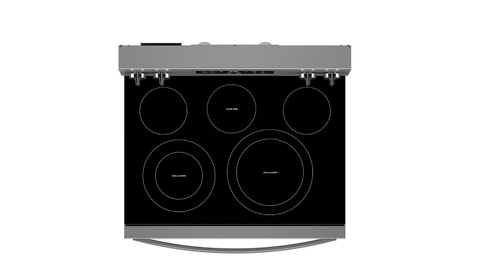 Thumbnail: Whirlpool 30 in. 5 Element Freestanding Electric Range in Fingerprint Resistant
