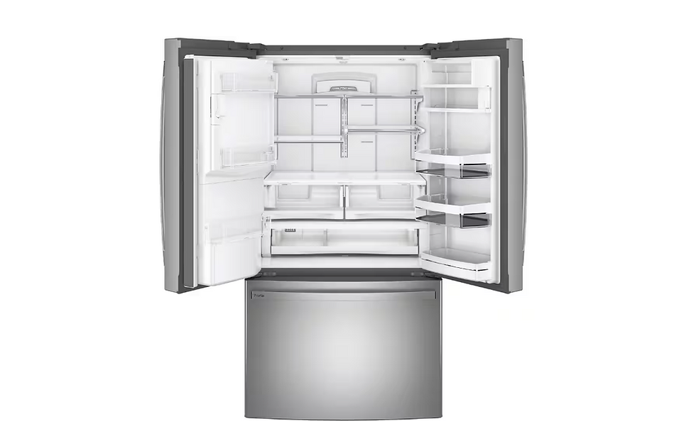 Thumbnail: GE Profile 27.8 cu. ft. French Door Refrigerator with Hands-Free Autofill in Fin