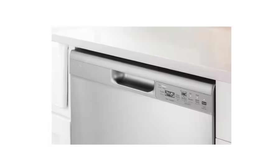 Thumbnail: 24 in. Built-In Tall Tub Front Control White Dishwasher w/Sanitize, Dry Boost, 5
