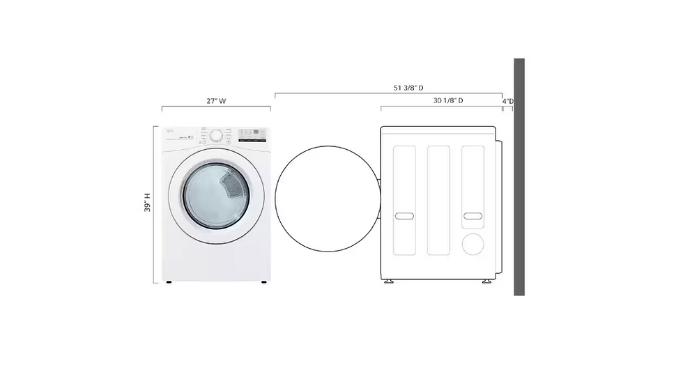 Thumbnail: LG  WM3400CW & DLE3400W WASHER DRYER SETS
