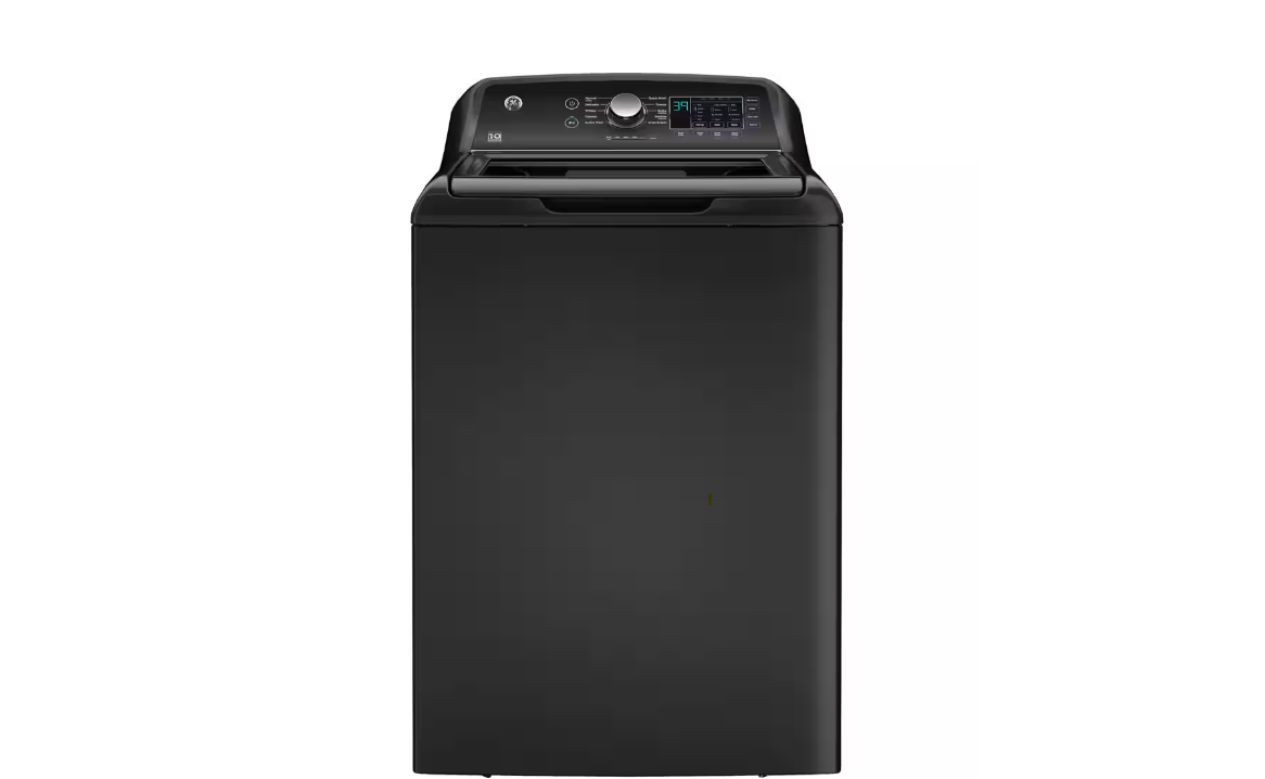 GE 4.5 cu. ft. Top Load Washer in Diamond Gray with Dual Action Agitator, Water