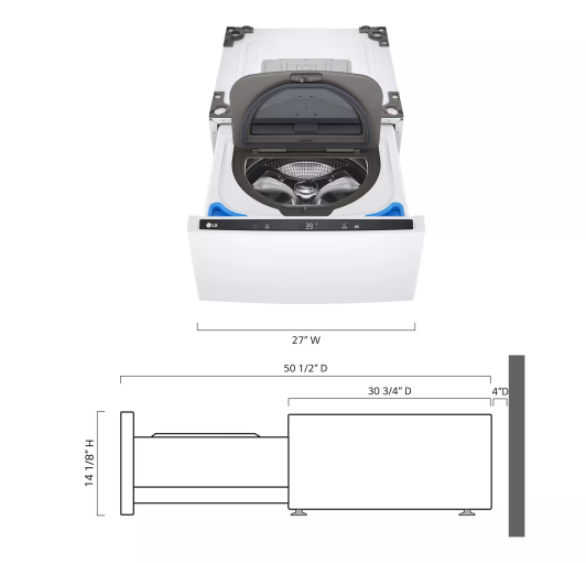 Thumbnail: 27'' LG SideKick™ Pedestal Washer