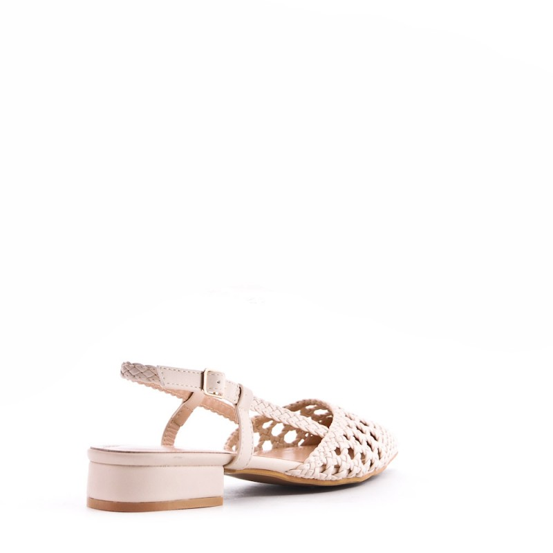 Miniature : SANDALE A TALON MIX MATIERE