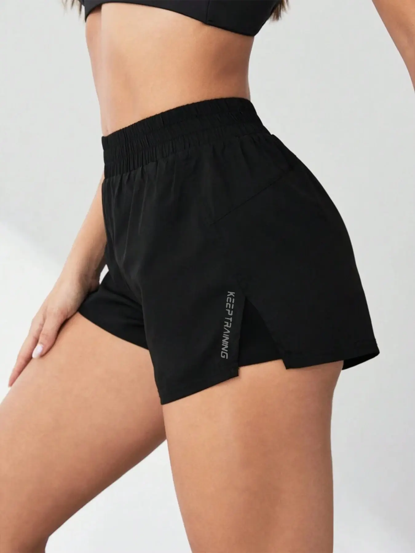 New Style Faux Two-Piece Anti-Exposure Yoga Shorts Sports Shorts Running Fitness