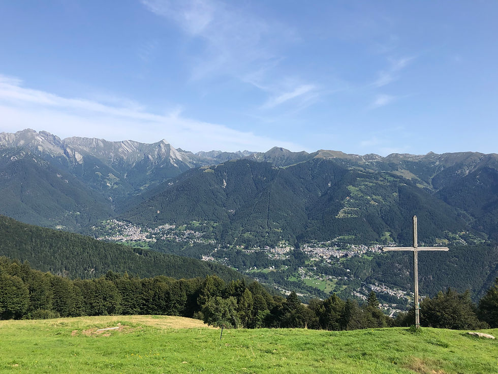 Panorama dal Mottarone in una giornata limpida