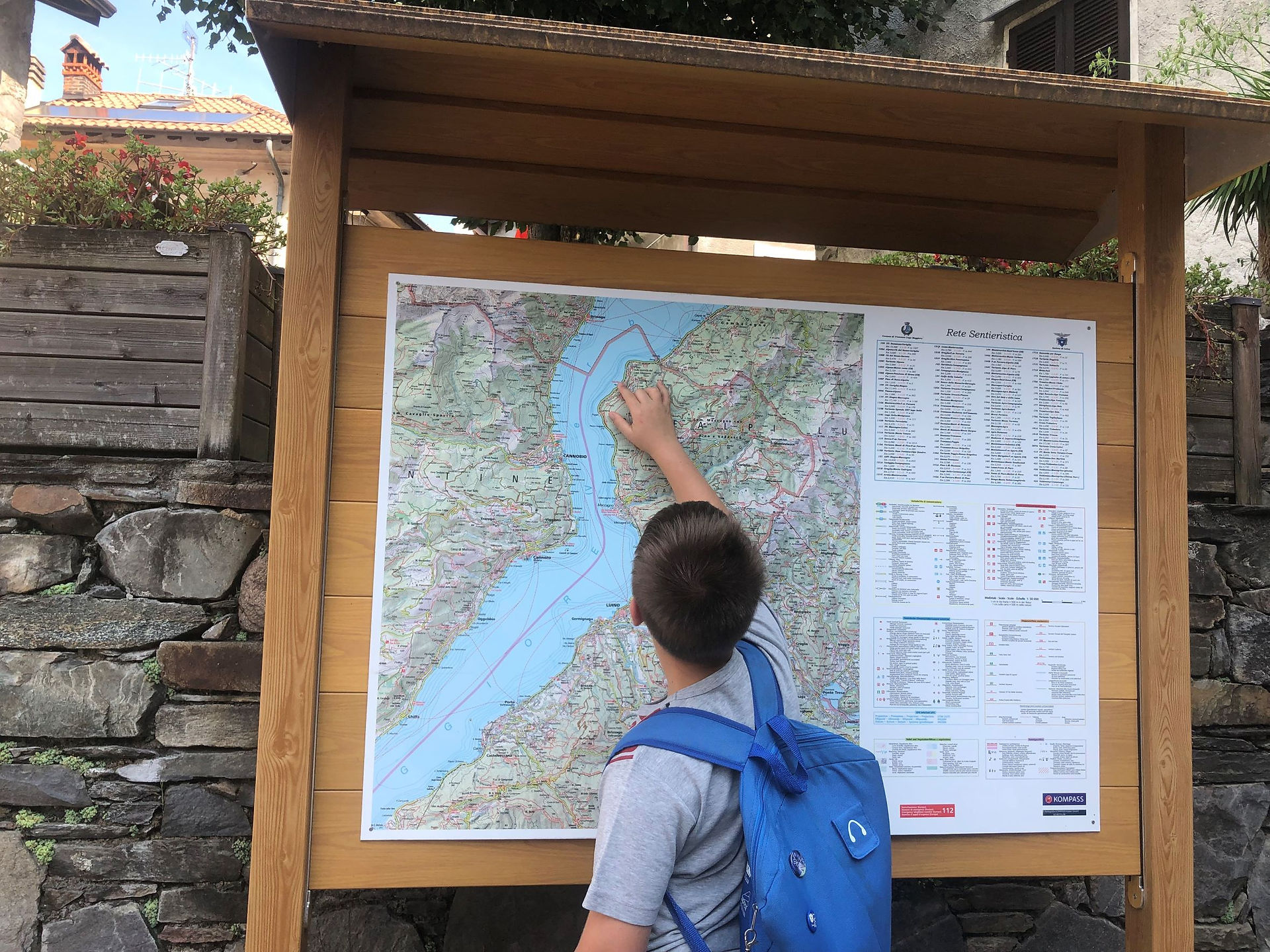 La mappa alla partenza