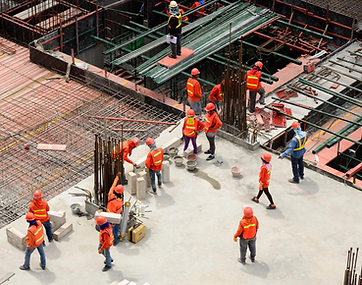 trabalhadores da construção