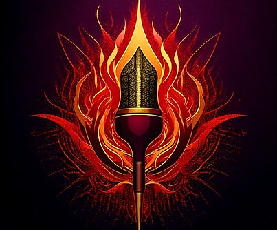 Firefly create an artist sigil with these characteristics_feminine Visual Language- Fire,