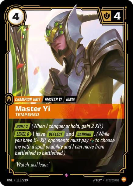 Master Yi - Tempered - Unleashed