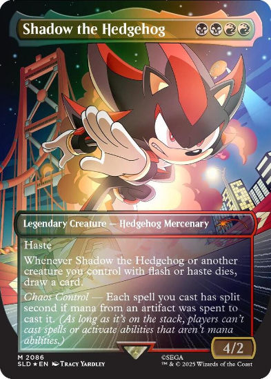 Shadow the Hedgehog (Rainbow Foil) - Secret Lair Drop Series