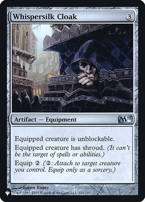 Whispersilk Cloak (M11) - The List Reprints (FOIL)