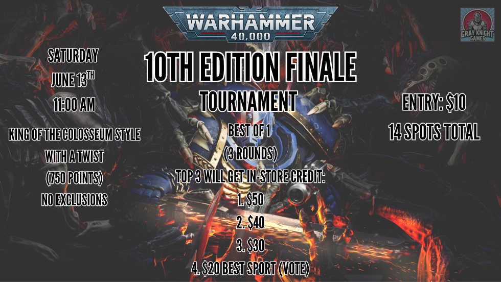 10TH Edition Finale (40k KOTC Style)