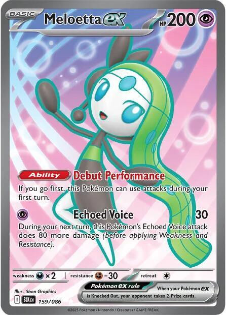 Meloetta ex - 159/086 - SV: Black Bolt