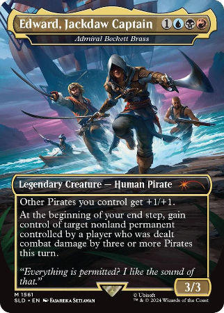 Edward, Jackdaw Captain - Admiral Beckett Brass - Secret Lair Drop Series